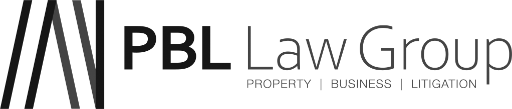 PBL Law Group logo: Property | Business | Litigation
